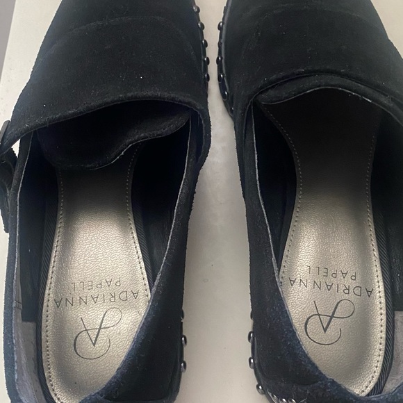 Adrianna Papell Black Studded Loafers - Picture 2 of 6